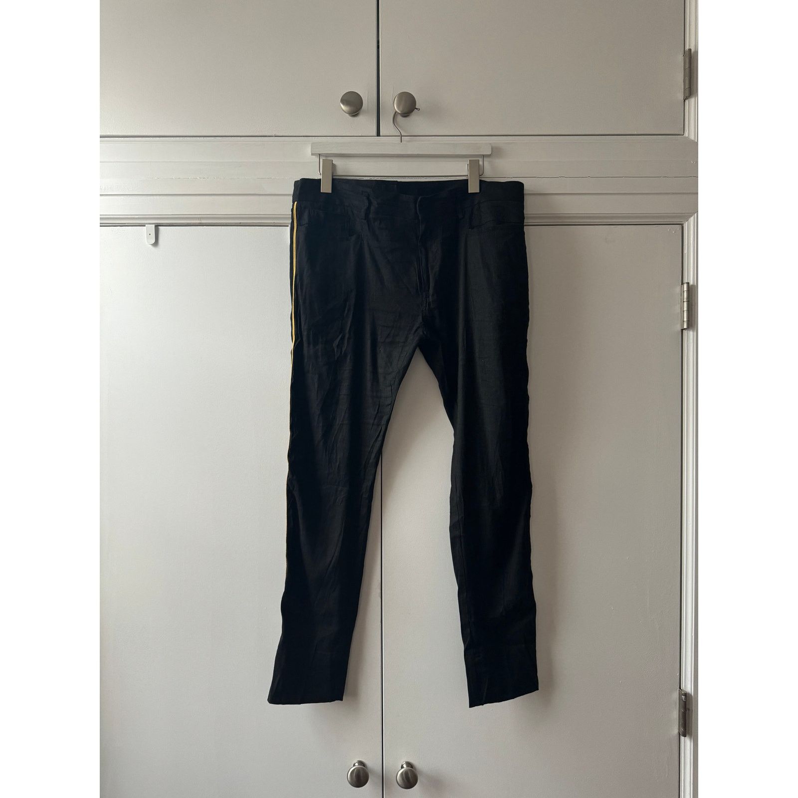 Dries Van Noten Gold Piped Trousers Size US 34 / EU 50 - 1 Thumbnail