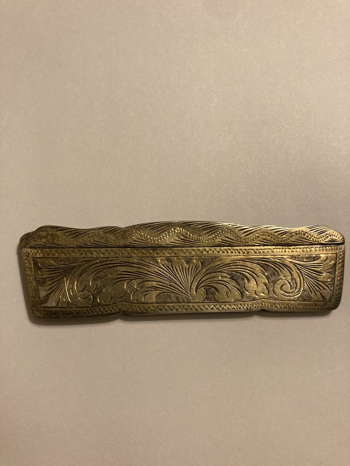 Vintage Antique Green Enamel 800 Silver Comb Cover Holder Italy Size ONE SIZE - 6 Thumbnail