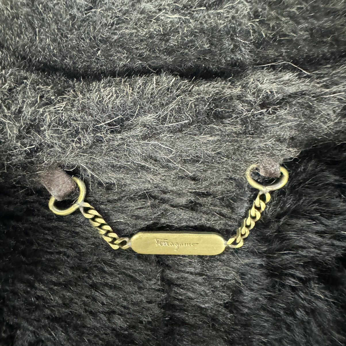 Salvatore Ferragamo 🔥SALVATORE FERRAGAMO LEATHER SHEARLING LONG JACKET Size US M / EU 48-50 / 2 - 9 Thumbnail