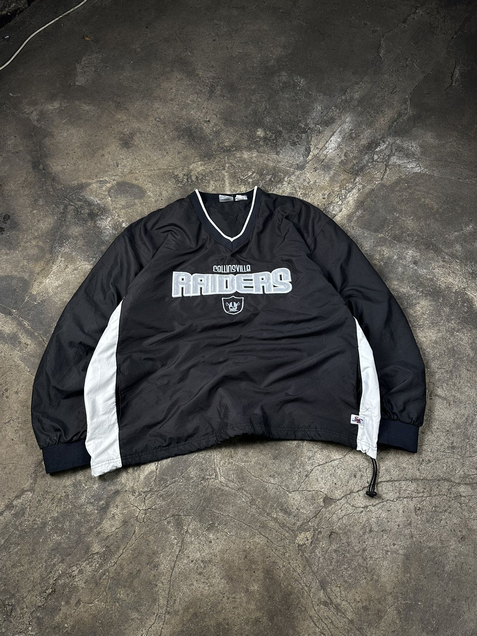 00s Vintage Las Vegas Raiders NFL Nylon Boxy Jacket