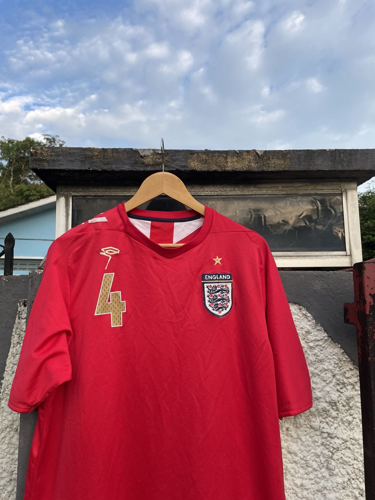 Vintage Steven Gerrard England Jersey Size US L / EU 52-54 / 3 - 2 Thumbnail