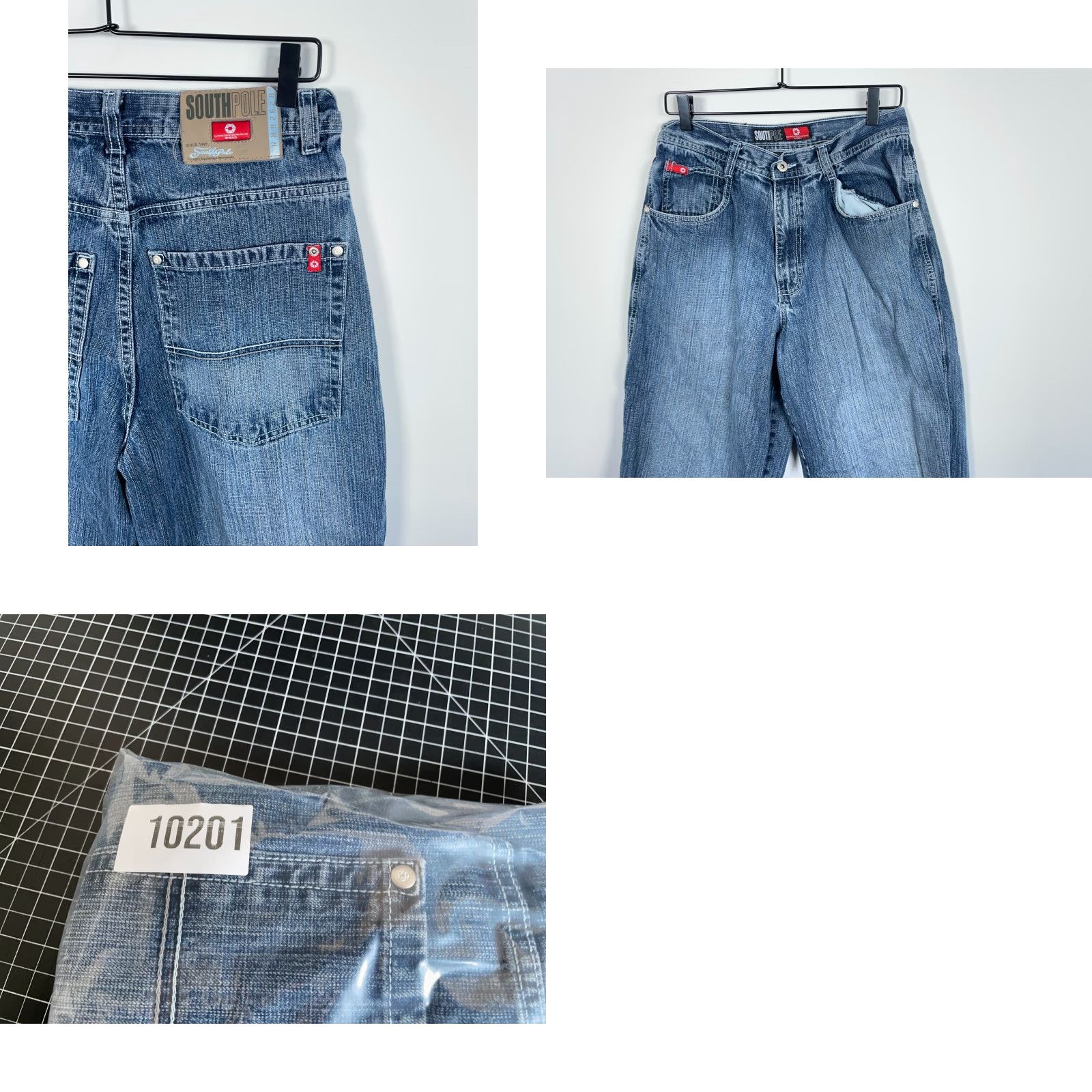 Southpole Southpole Bermuda Shorts Men 29 x 18 Blue Denim Baggy Fit Vintage Y2K Jorts Size US 29 - 9 Thumbnail