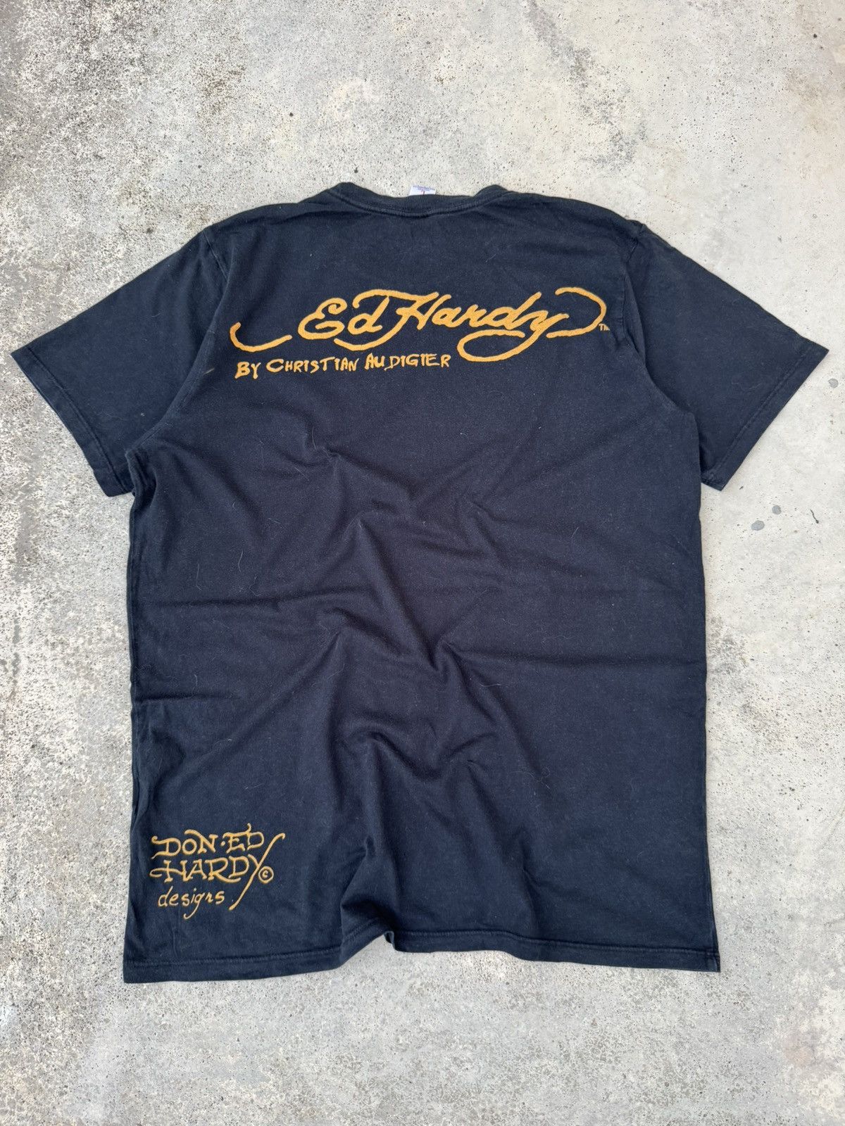 Christian Audigier Vintage Ed Hardy By Christian Audigier Demon Pirate T-Shirt Size US L / EU 52-54 / 3 - 7 Thumbnail