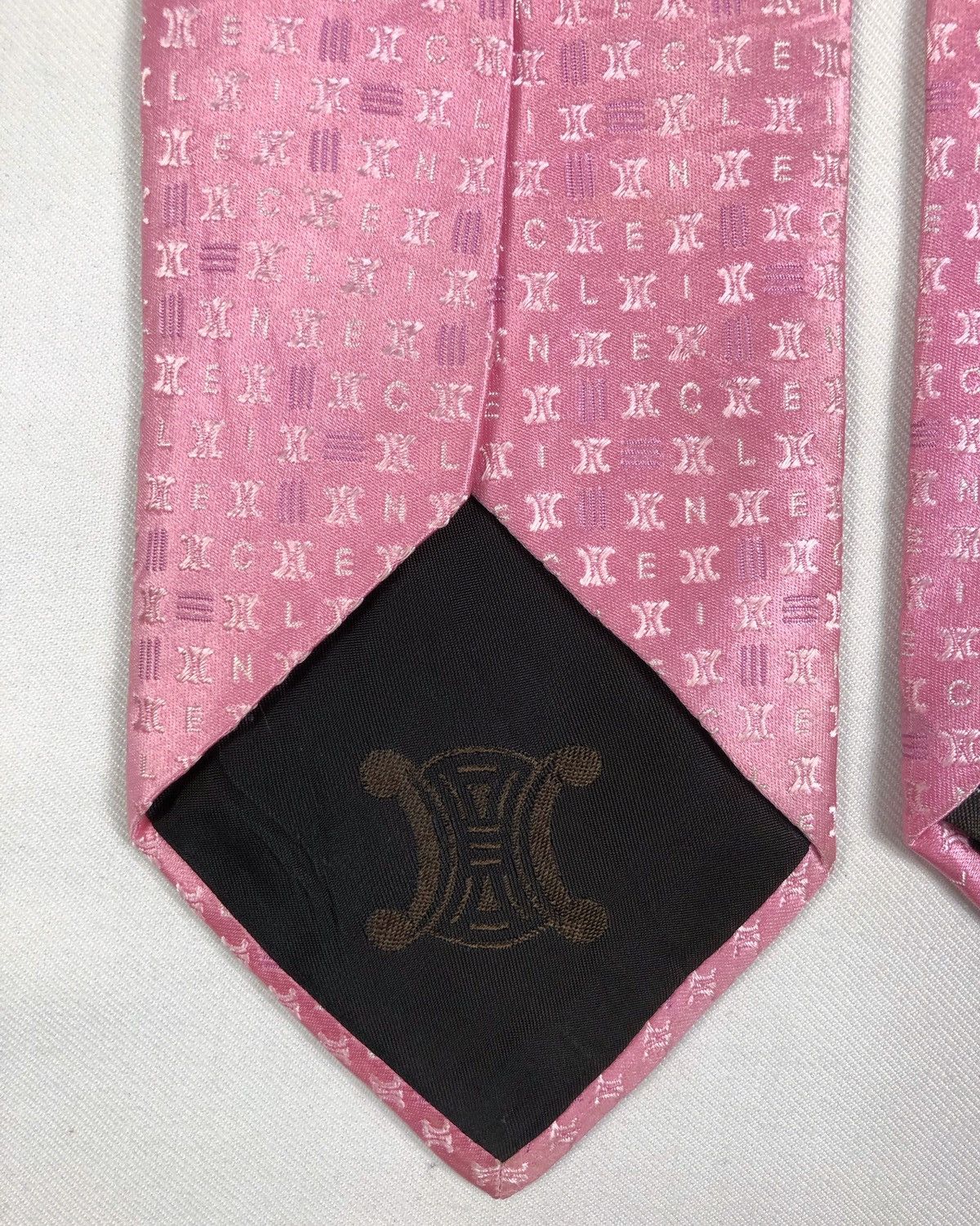 Celine Rare Celine Monogram Silk Tie Made in Italy Size ONE SIZE - 5 Thumbnail