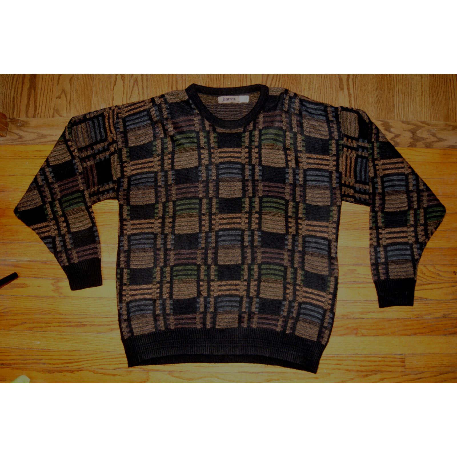 Jantzen VTG Jantzen Coogi Style 90s 3D Textured Mens XLT Sweater USA Size US XL / EU 56 / 4 - 1 Thumbnail