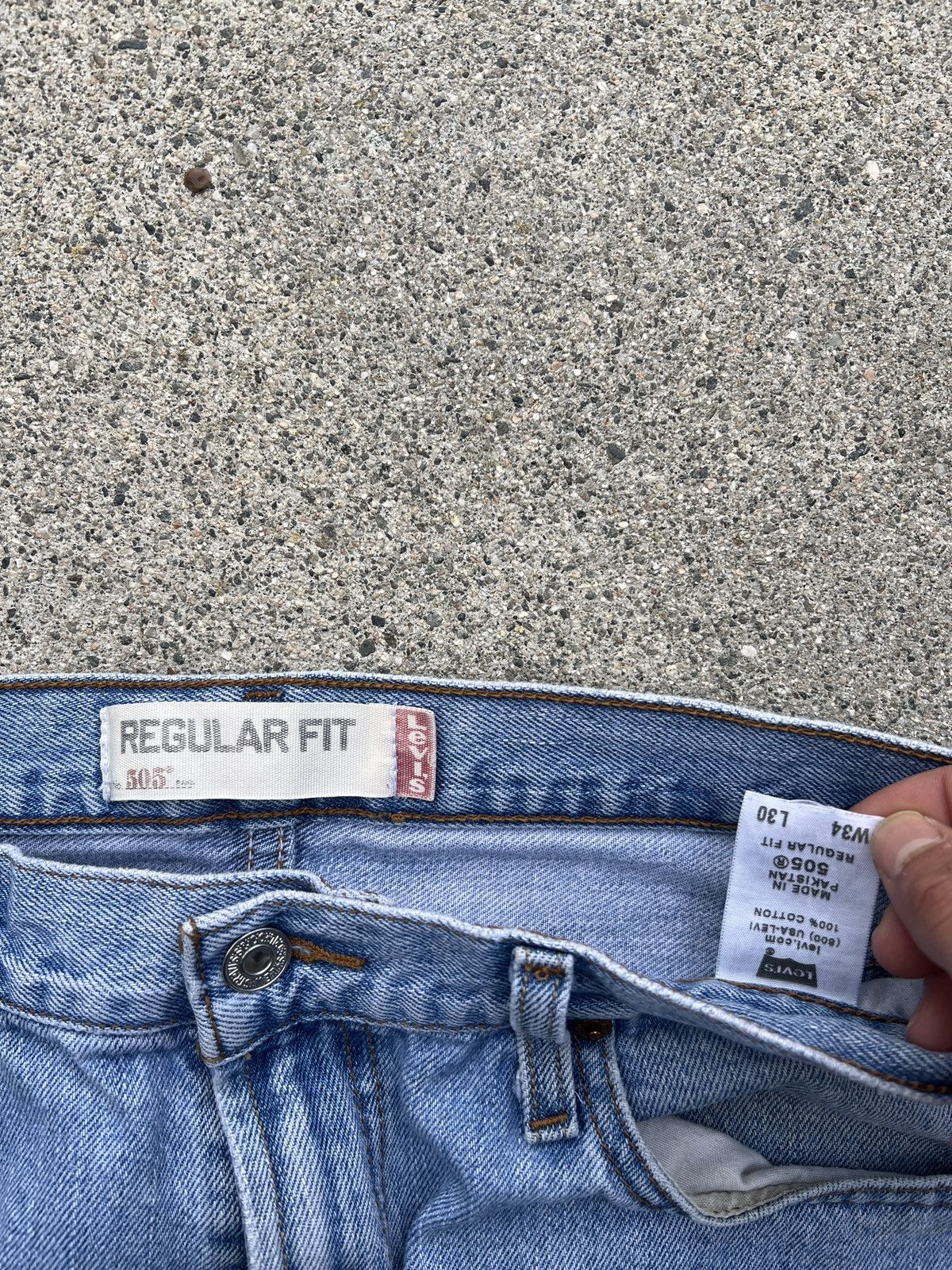 Levi's Early Y2K L. Indigo Levi’s 505 Regular Fit Jeans Size 34x30 Size US 34 / EU 50 - 3 Thumbnail