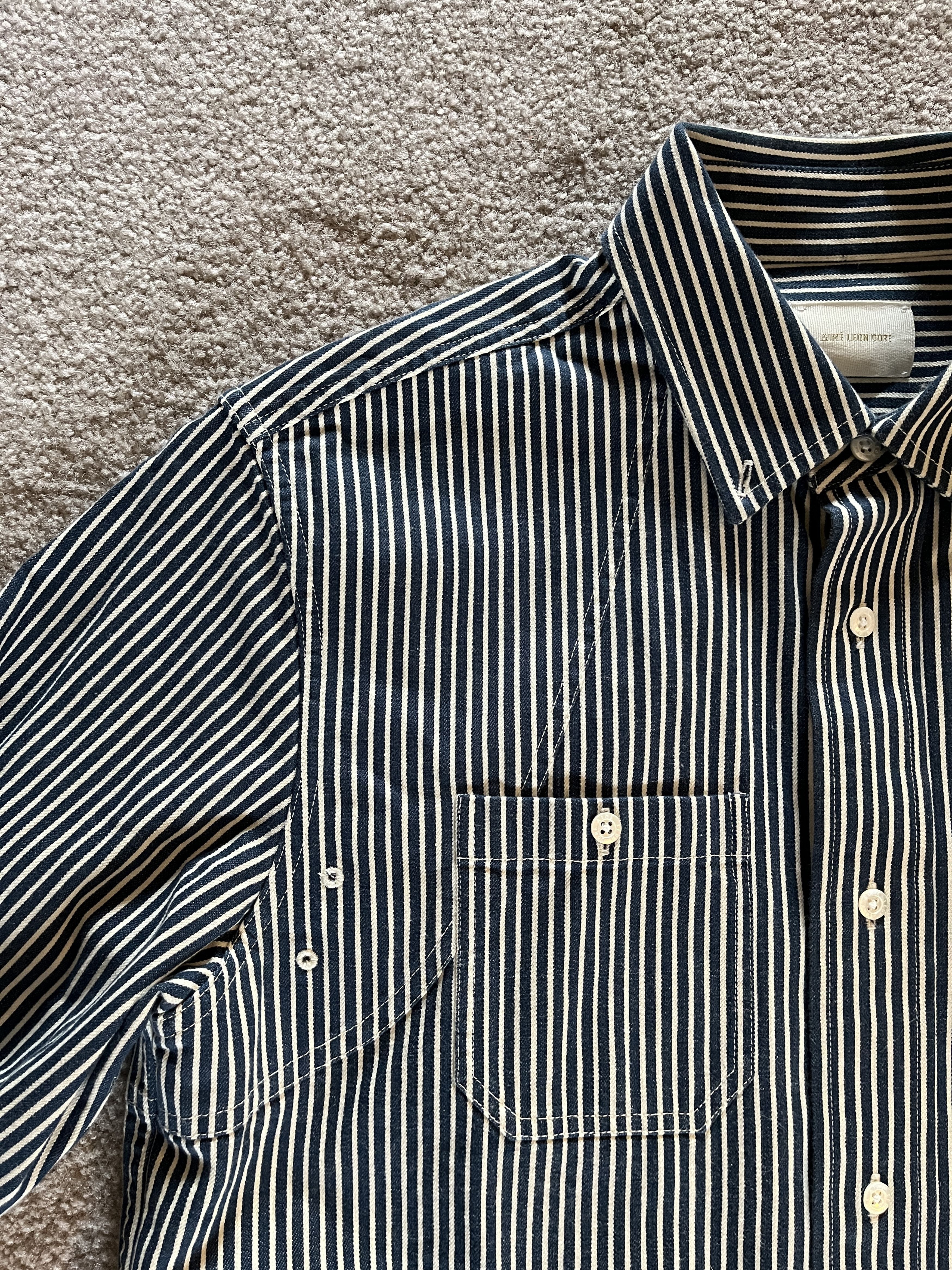 Aime Leon Dore RARE SS21 Workman Shirt - Hickory Stripe Size US S / EU 44-46 / 1 - 7 Thumbnail
