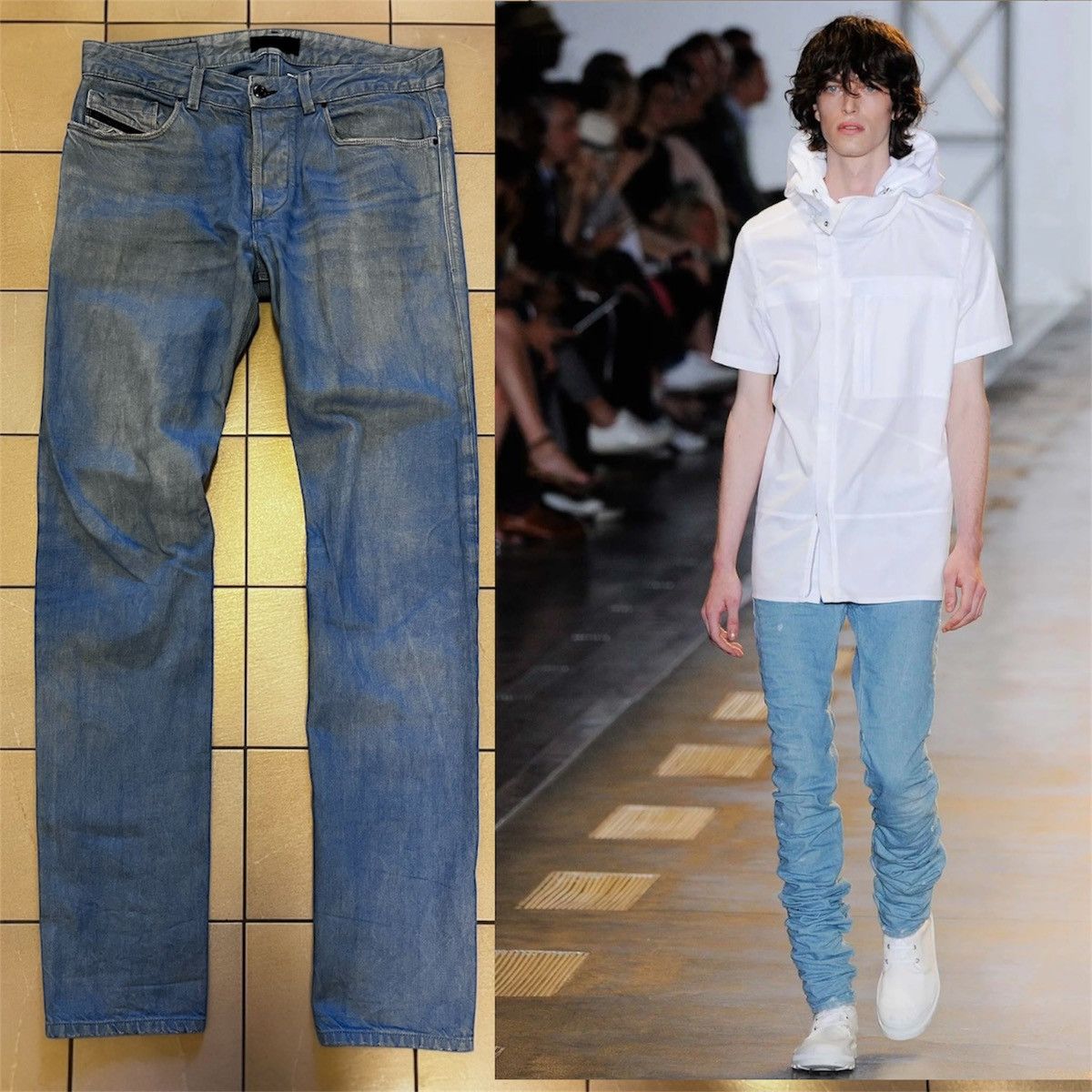 Diesel Black Gold SS16 Light Blue Jeans