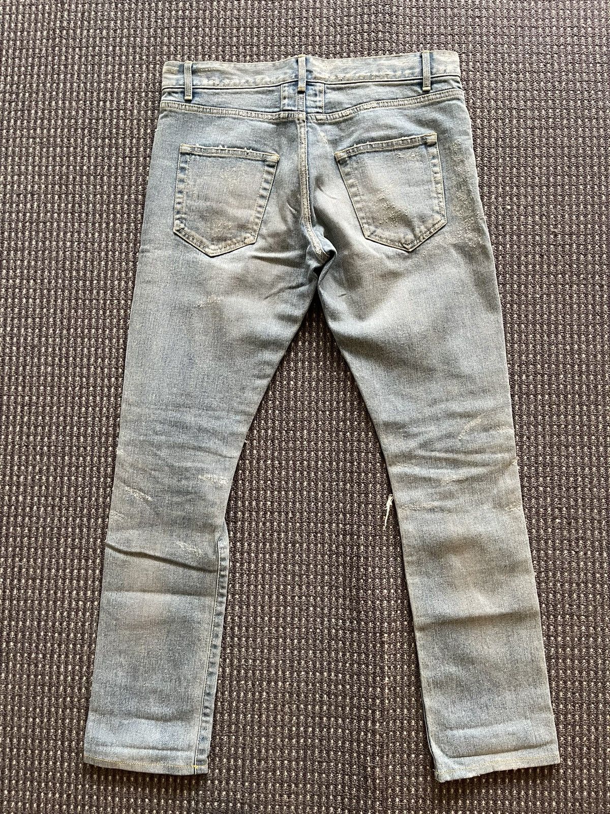 Saint Laurent Paris SLP 14AW Distressed Jeans Size US 31 - 2 Thumbnail