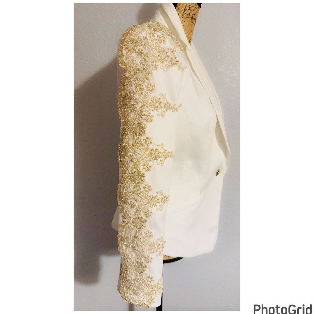 White House Black Market WHBM Embellished Blazer Size S / US 4 / IT 40 - 5 Thumbnail