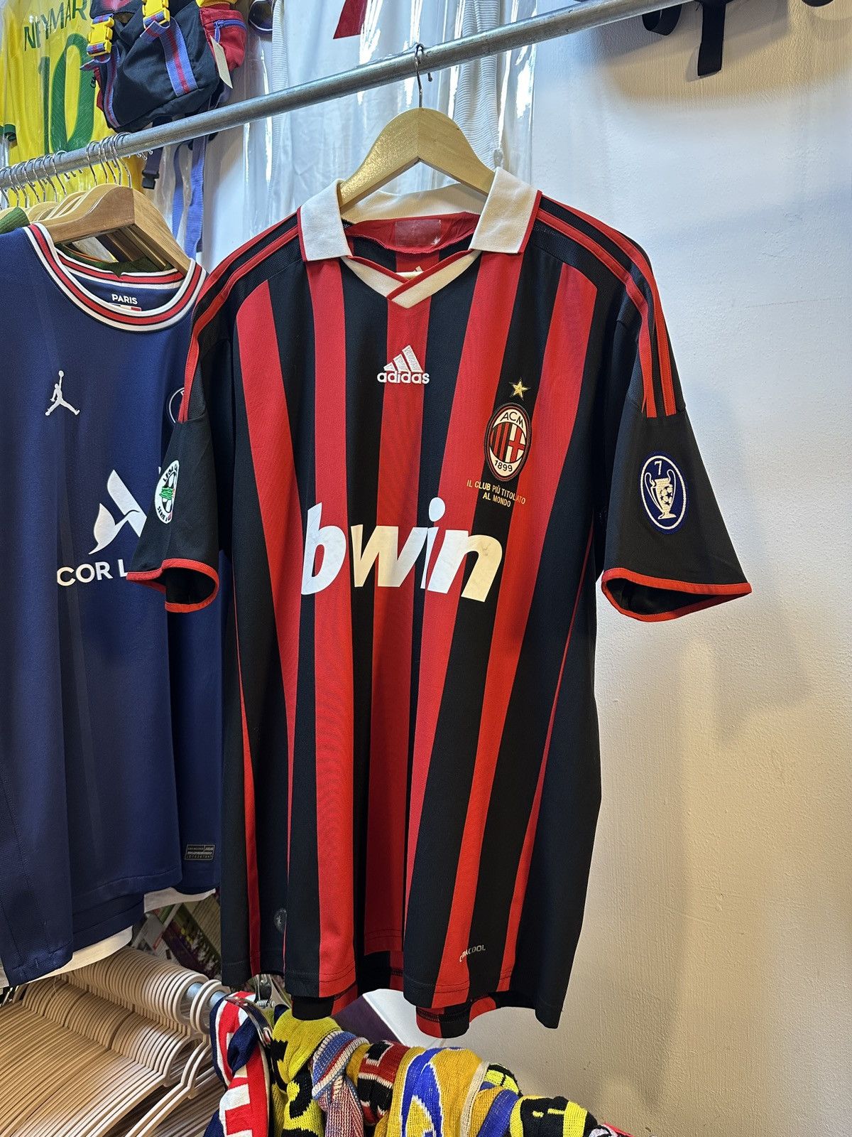 Adidas 2010-2011 AC Milan Home Kit BECKHAM 32 Size US S / EU 44-46 / 1 - 2 Thumbnail