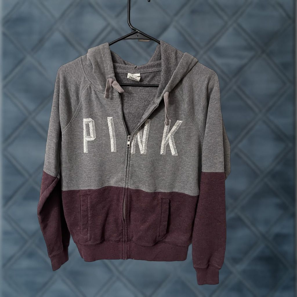 Victoria's Secret PINK Victoria's Secret Full Zip Hoodie Women's Size XS Gray Size XS / US 0-2 / IT 36-38 - 1 Thumbnail