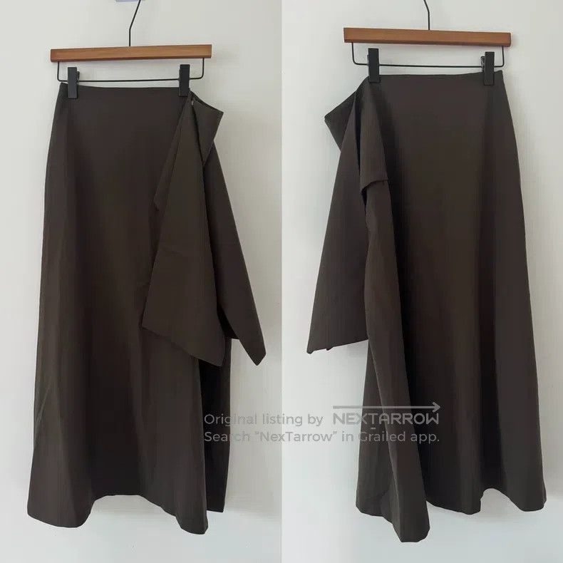 Yohji Yamamoto Yohji Yamamoto Olive Green skirt Size 26" / US 2 / IT 38 - 8 Thumbnail