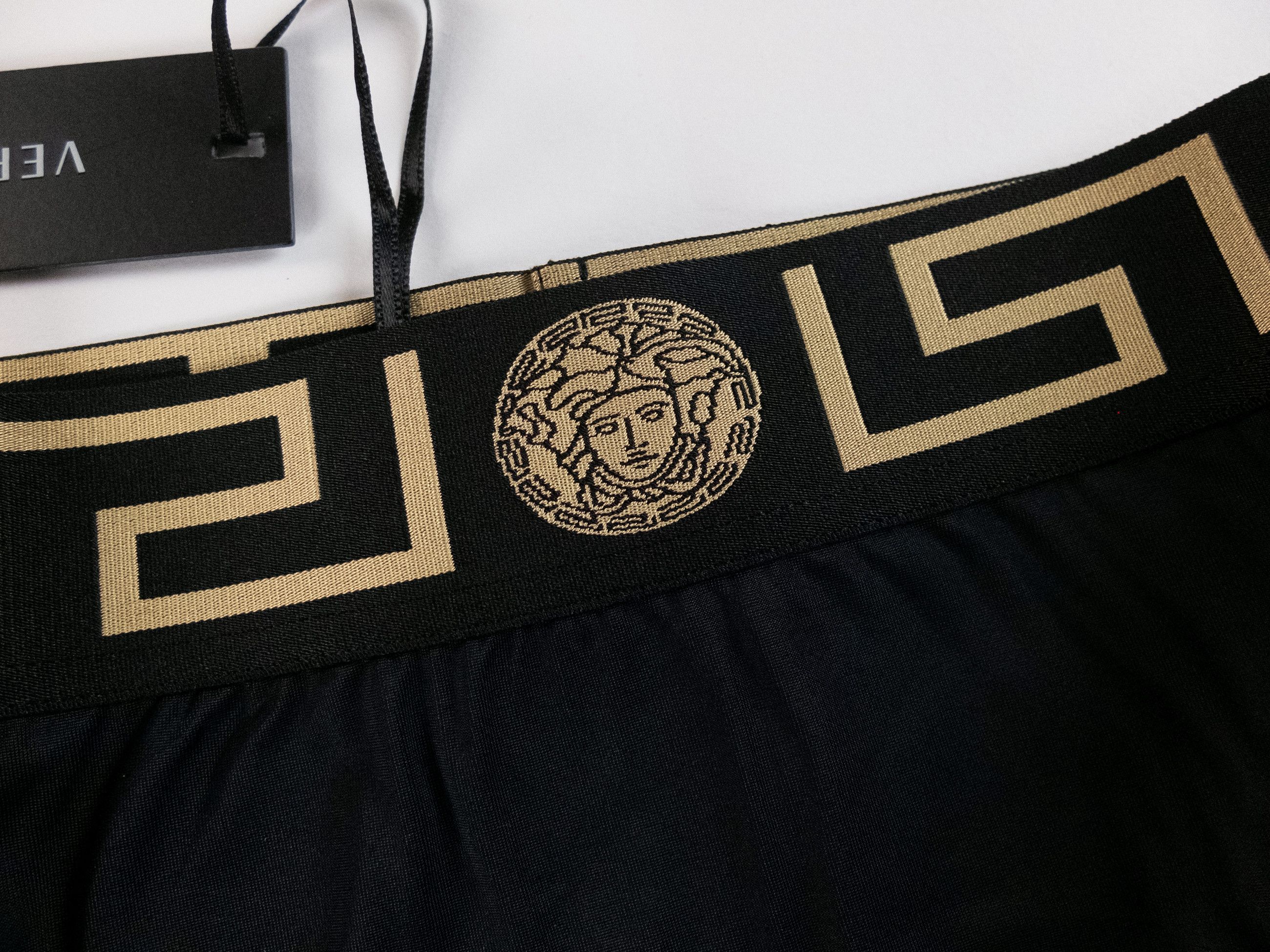 Versace VERSACE black swim briefs w barocco print inside 5 Large Size US 34 / EU 50 - 4 Thumbnail