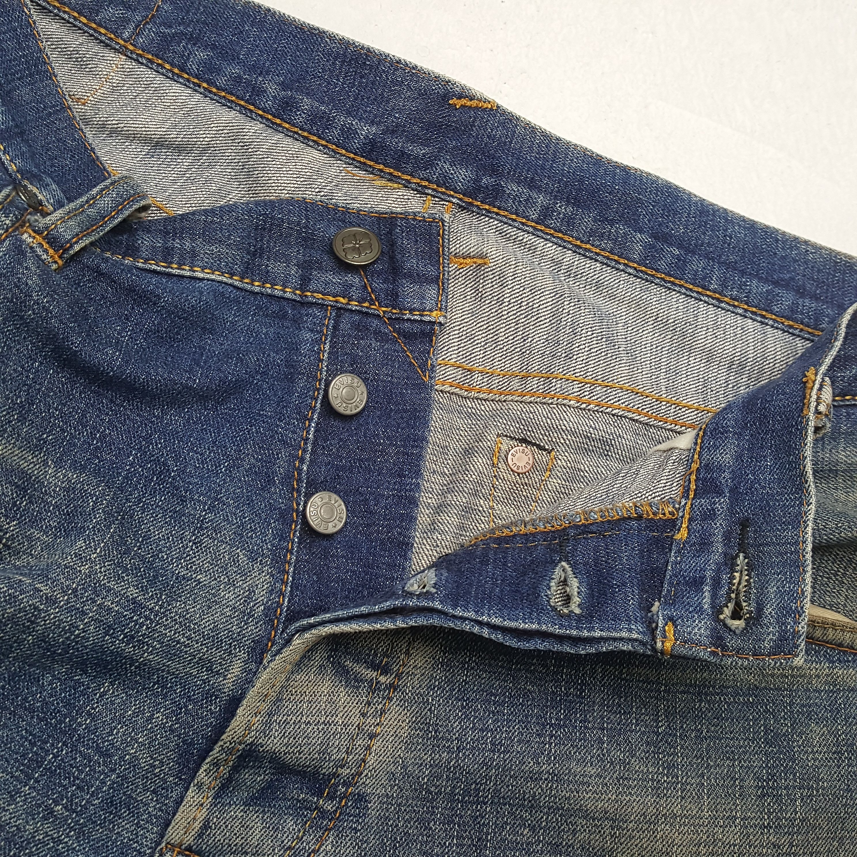Japanese Brand × Vintage EVISU Japanese Brand Streetwear Custom Daicock Jeans Size US 35 - 13 Thumbnail