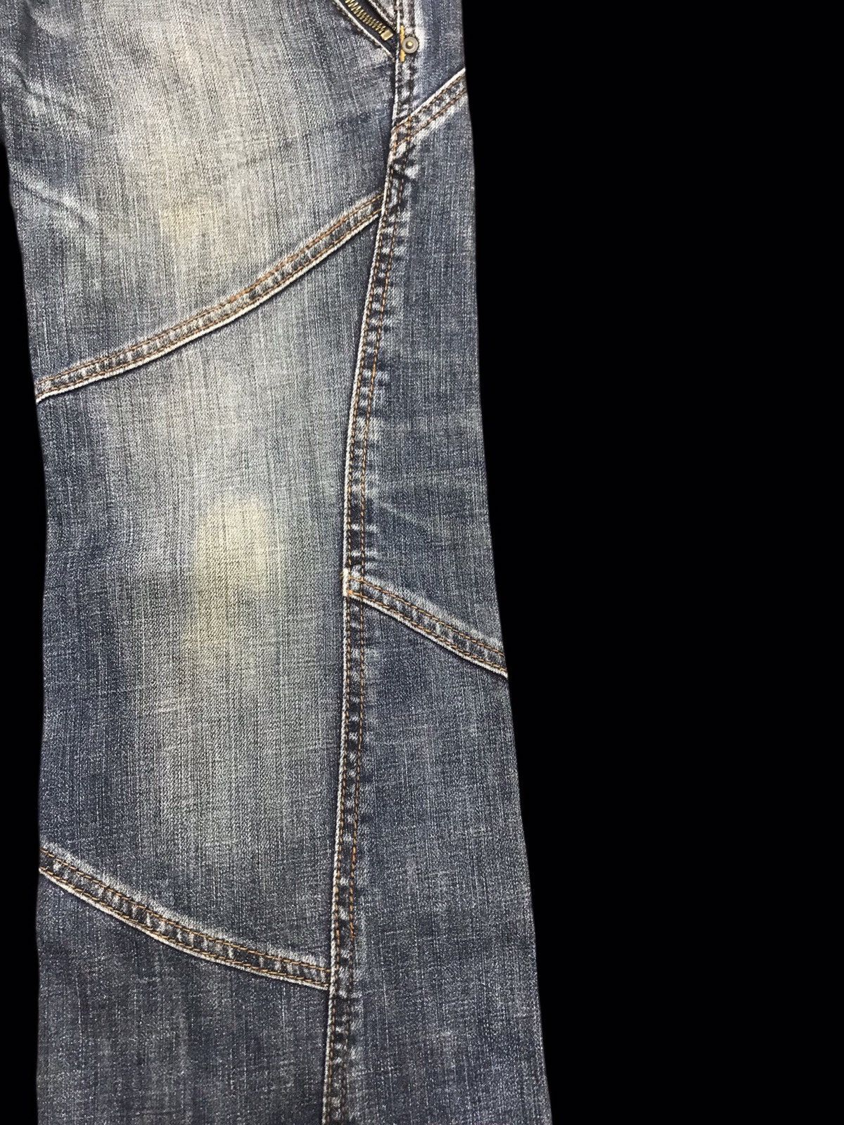 Designer × Japanese Brand 💥FLARE💥NICOLE Flare Assymetrical Seam Denim F73 Size US 31 - 10 Thumbnail