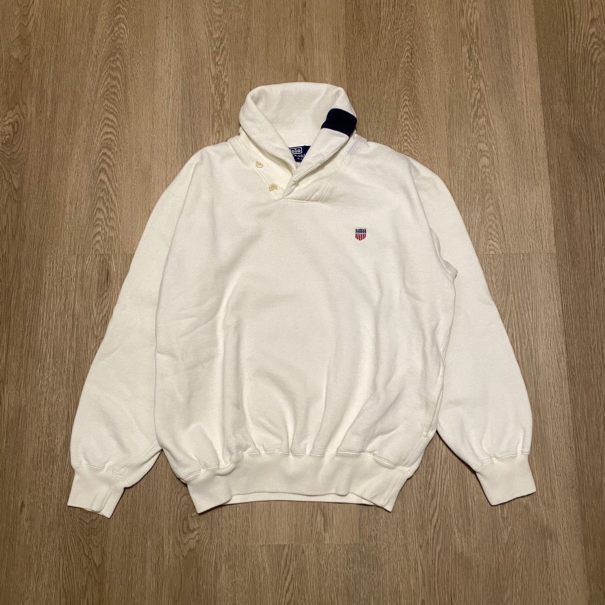 Polo Ralph Lauren × Vintage Vintage 90s Polo Ralph Lauren Uni Sweater Medium Size US M / EU 48-50 / 2 - 1 Thumbnail