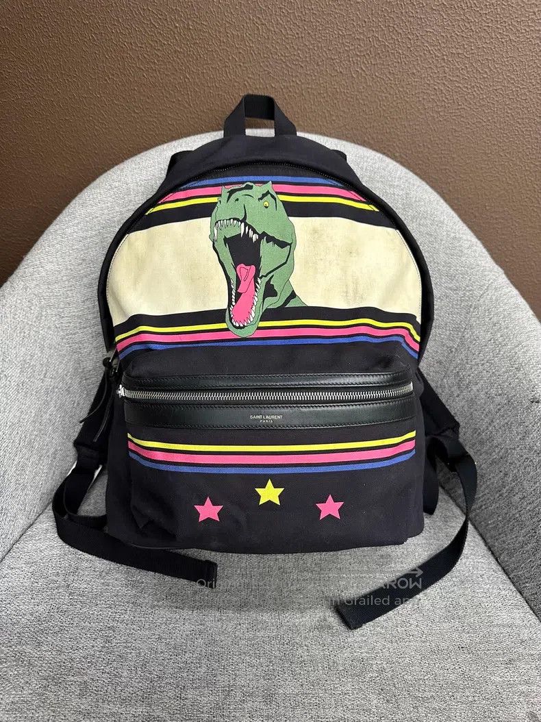 Saint Laurent Paris Saint Laurent Paris Black Canvas Backpack Size ONE SIZE - 1 Thumbnail