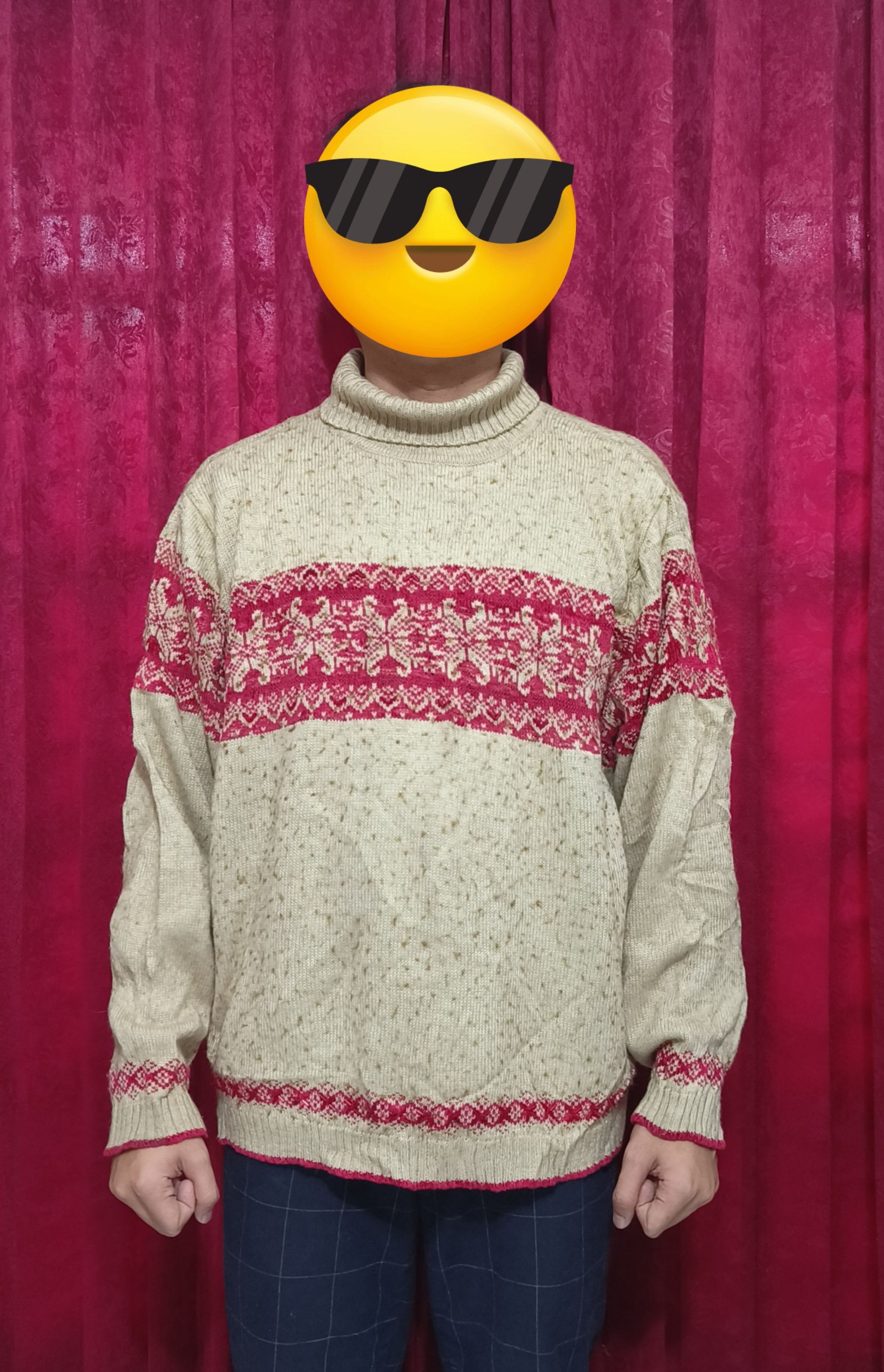 Other Vintage 90s VENEZIA JEANS Ethnic Motifs Knit Sweater Size L / US 10 / IT 46 - 8 Thumbnail