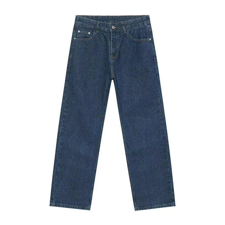 Japanese Brand Retro loose straight leg high street jeans Size US 32 / EU 48 - 5 Thumbnail