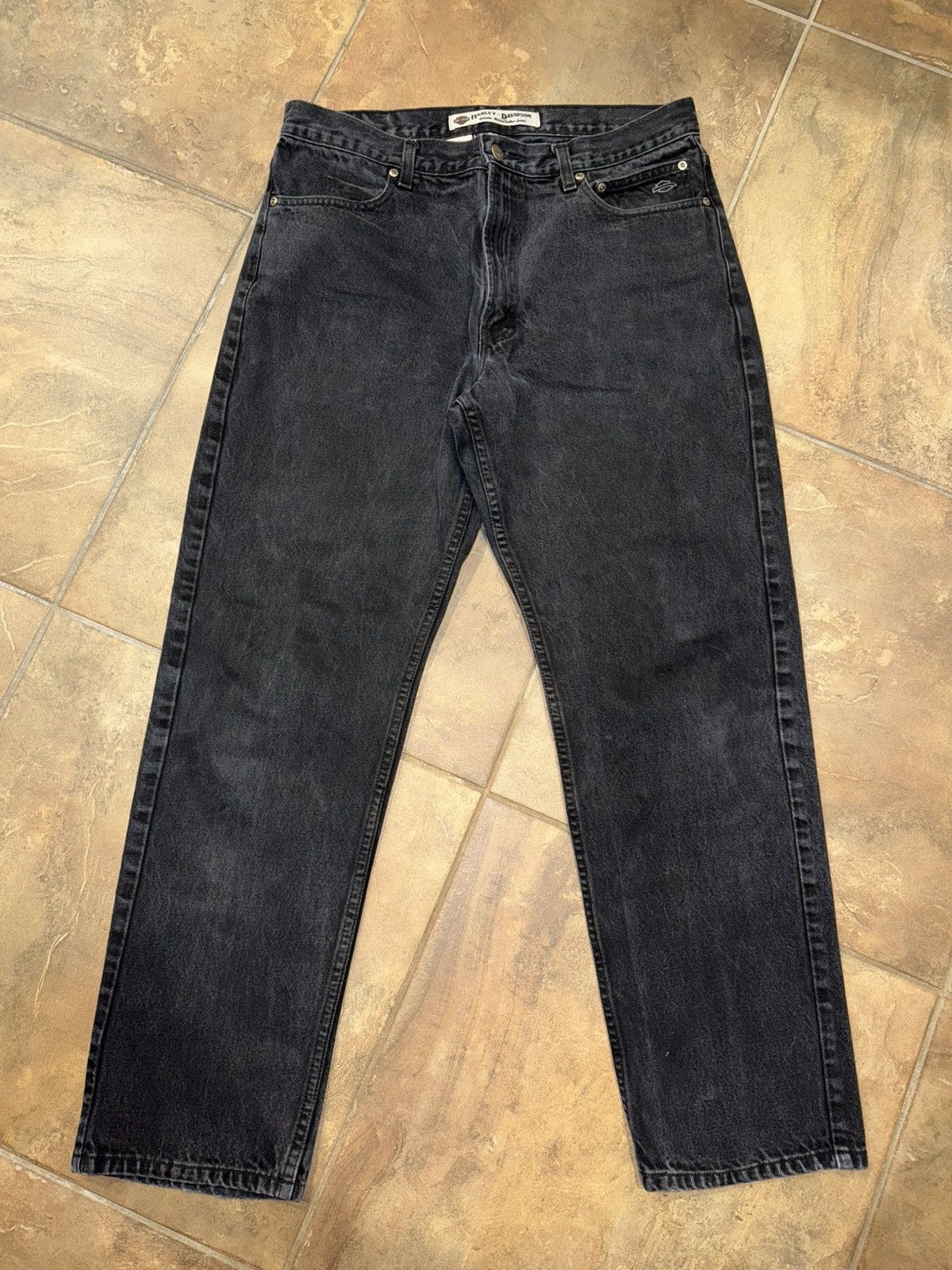 Harley Davidson Harley Davidson Straight Leg Denim Size US 36 / EU 52 - 1 Thumbnail