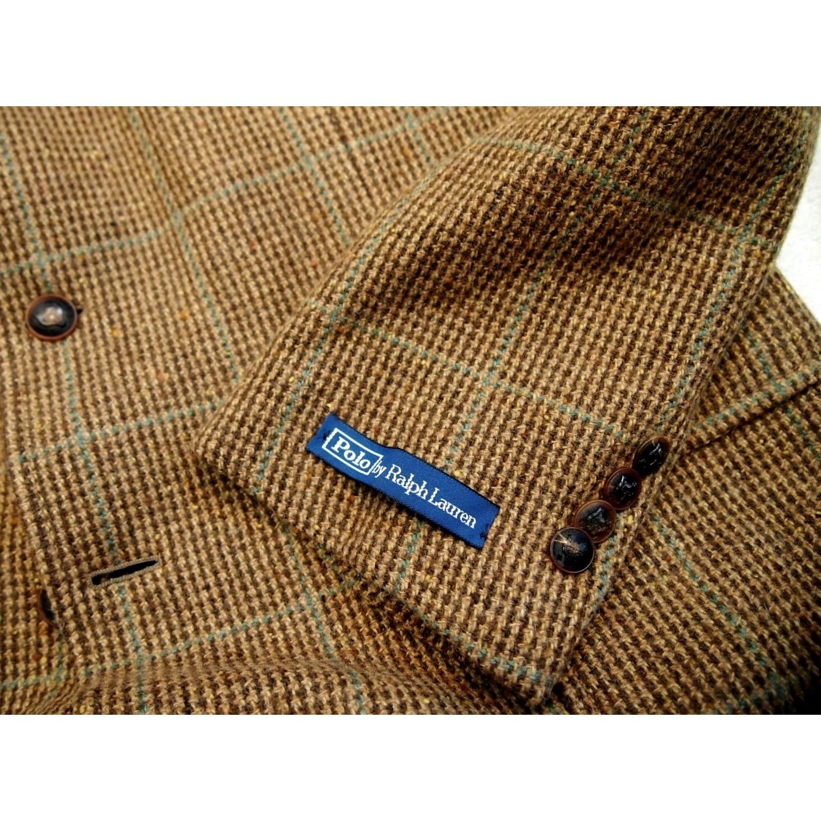 Polo Ralph Lauren Polo Ralph Lauren Sport Coat 42L Brown Wool Blend Tweed Houndstooth Tic Weave NWT Mens Size US XL / EU 56 / 4 - 6 Thumbnail