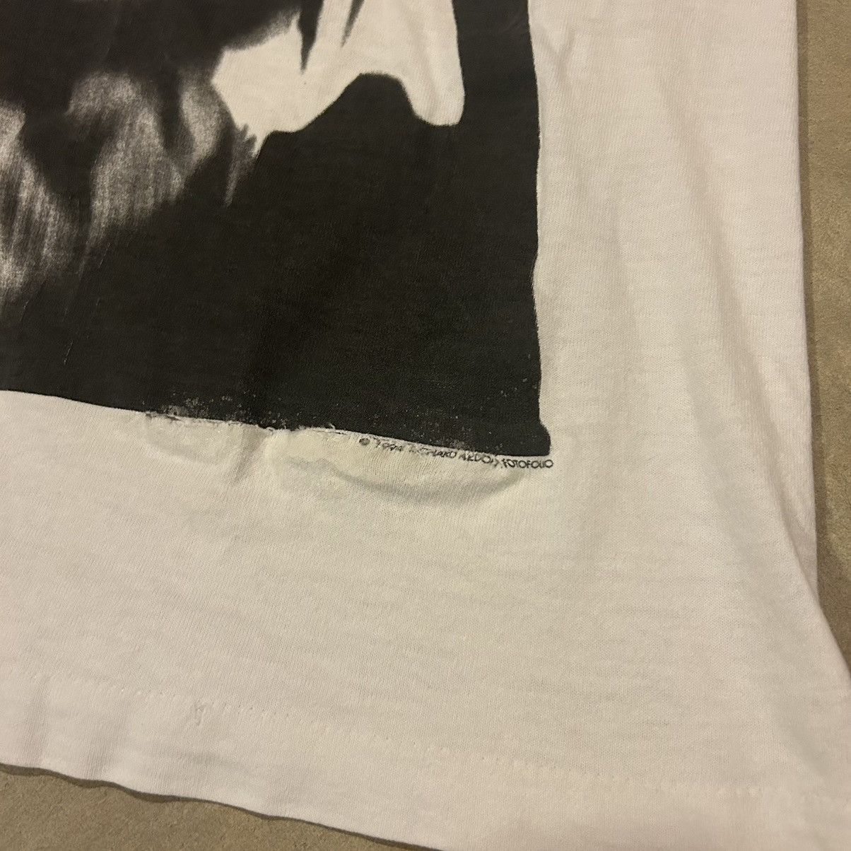 Japanese Brand × Vintage Crazy Vintage 90s Richard Avedon Joe Piro Art Portrait Tee Size US S / EU 44-46 / 1 - 3 Thumbnail