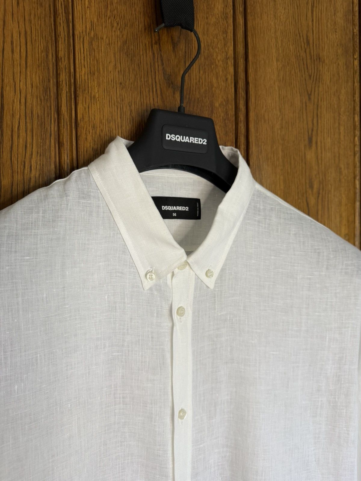 Dsquared2 $790 Dsquared2 linen white shirt 56 BNWT summer dress Size US XL / EU 56 / 4 - 8 Thumbnail