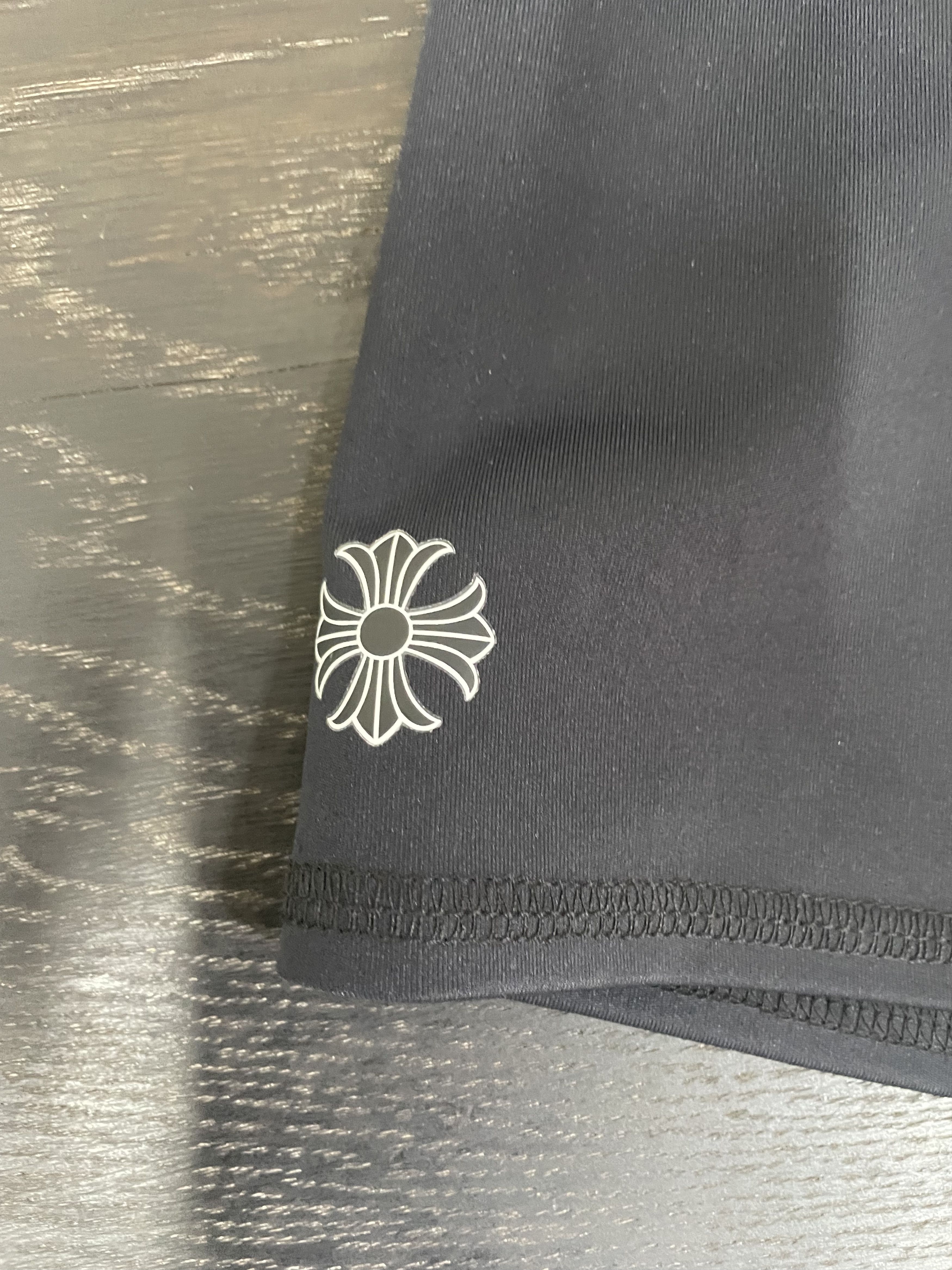 Chrome Hearts Chrome Hearts Black CH Logo Yoga Wear Sports Shorts Size 26" / US 2 / IT 38 - 10 Thumbnail