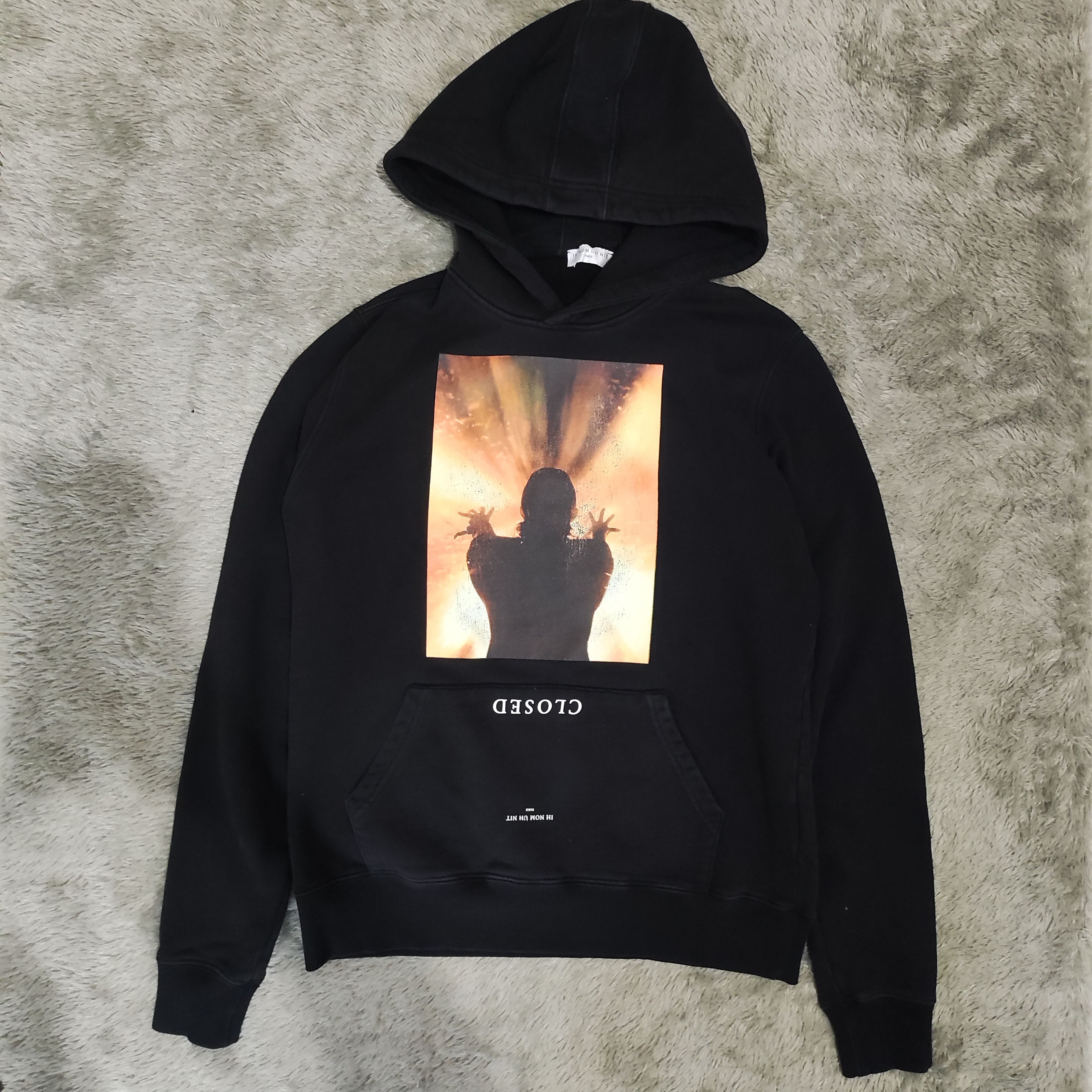 パーカー・フーディ IH NOM UH NIT SS25 HOODIE (NUS25252 009) Ih Nom Uh Nit IH NOM UH NIT Men Hoodies NUS25252 009 BLACK