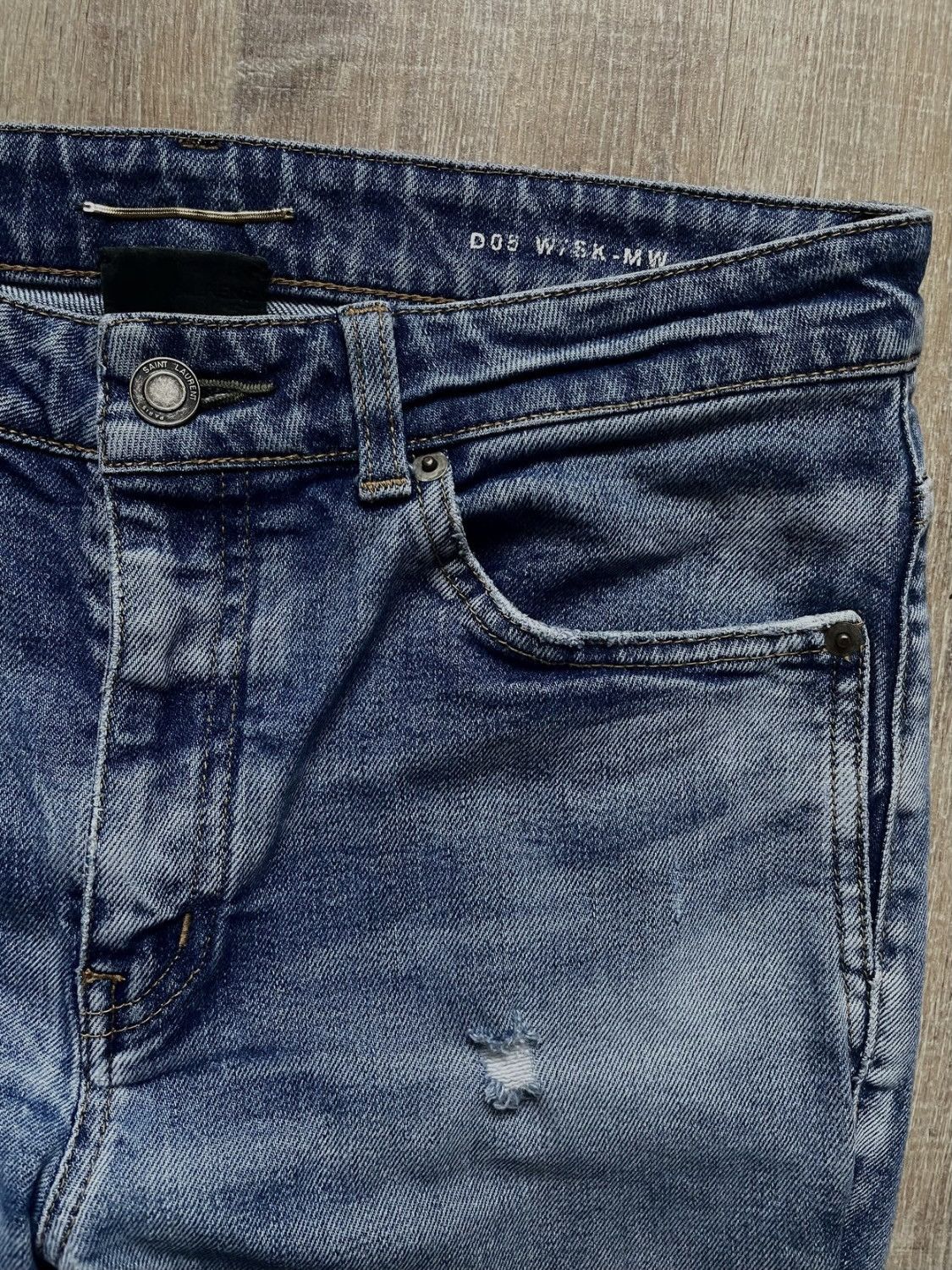 Hedi Slimane × Saint Laurent Paris Saint Laurent Paris D05 jeans Size US 29 - 3 Thumbnail