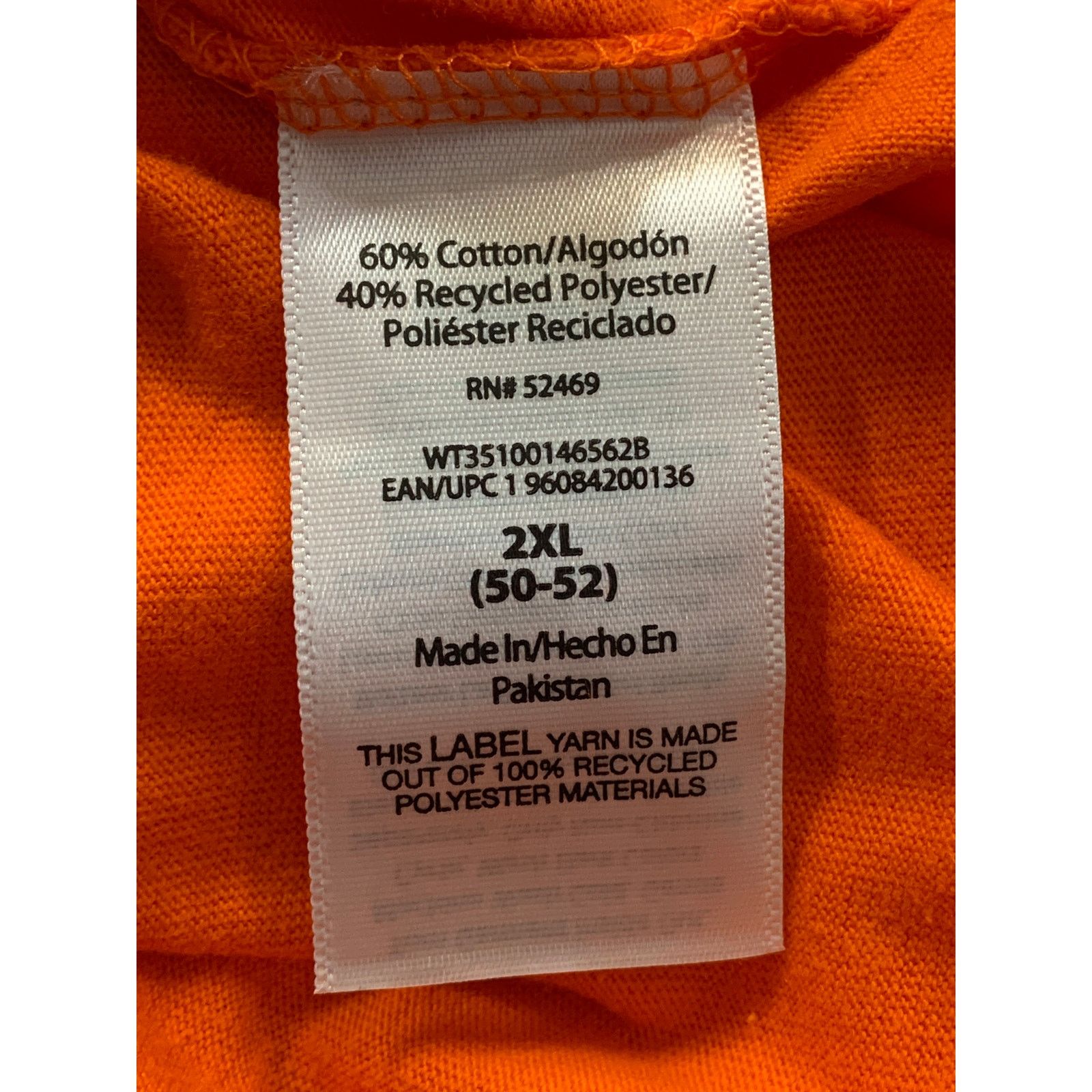 Other Men's Orange Pumpkin Jack O Lantern Halloween T-Shirt 2XL Size US XXL / EU 58 / 5 - 4 Thumbnail