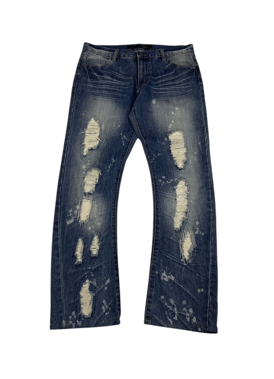 Japanese Brand × Schlussel Schlussel Japan Boro Acid Wash Jeans Size US 34 / EU 50 - 2 Thumbnail