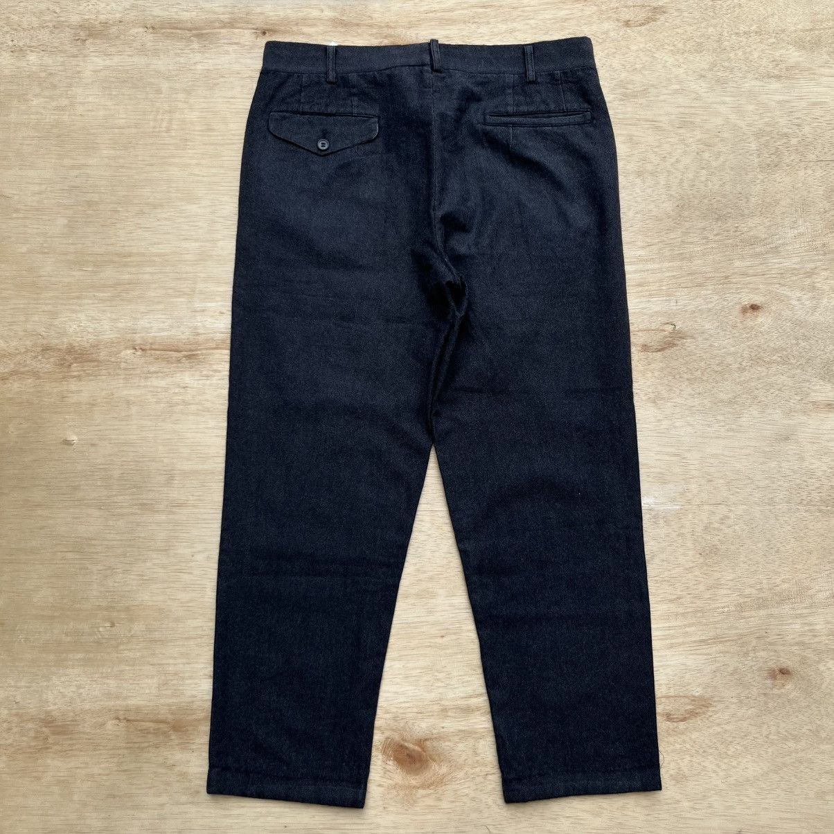 Comme des Garcons Homme Deux HOMME DEUX COMME DES GARCONS BLACK WASHED WORK PANTS Size US 32 / EU 48 - 7 Thumbnail