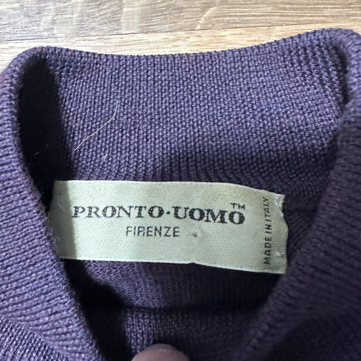 Pronto Uomo Vintage Pronto Uomo wool mock neck sweater Size US M / EU 48-50 / 2 - 4 Thumbnail