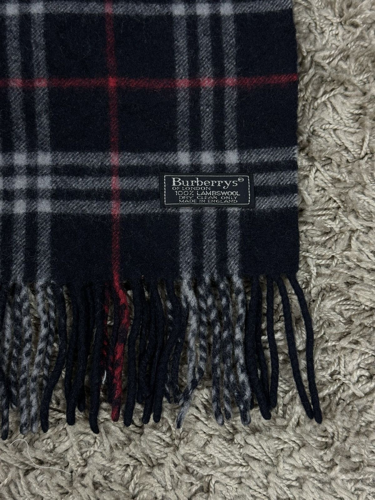 Burberry Vintage wool scarf Burberry’s 90s original luxury item Size ONE SIZE - 2 Thumbnail