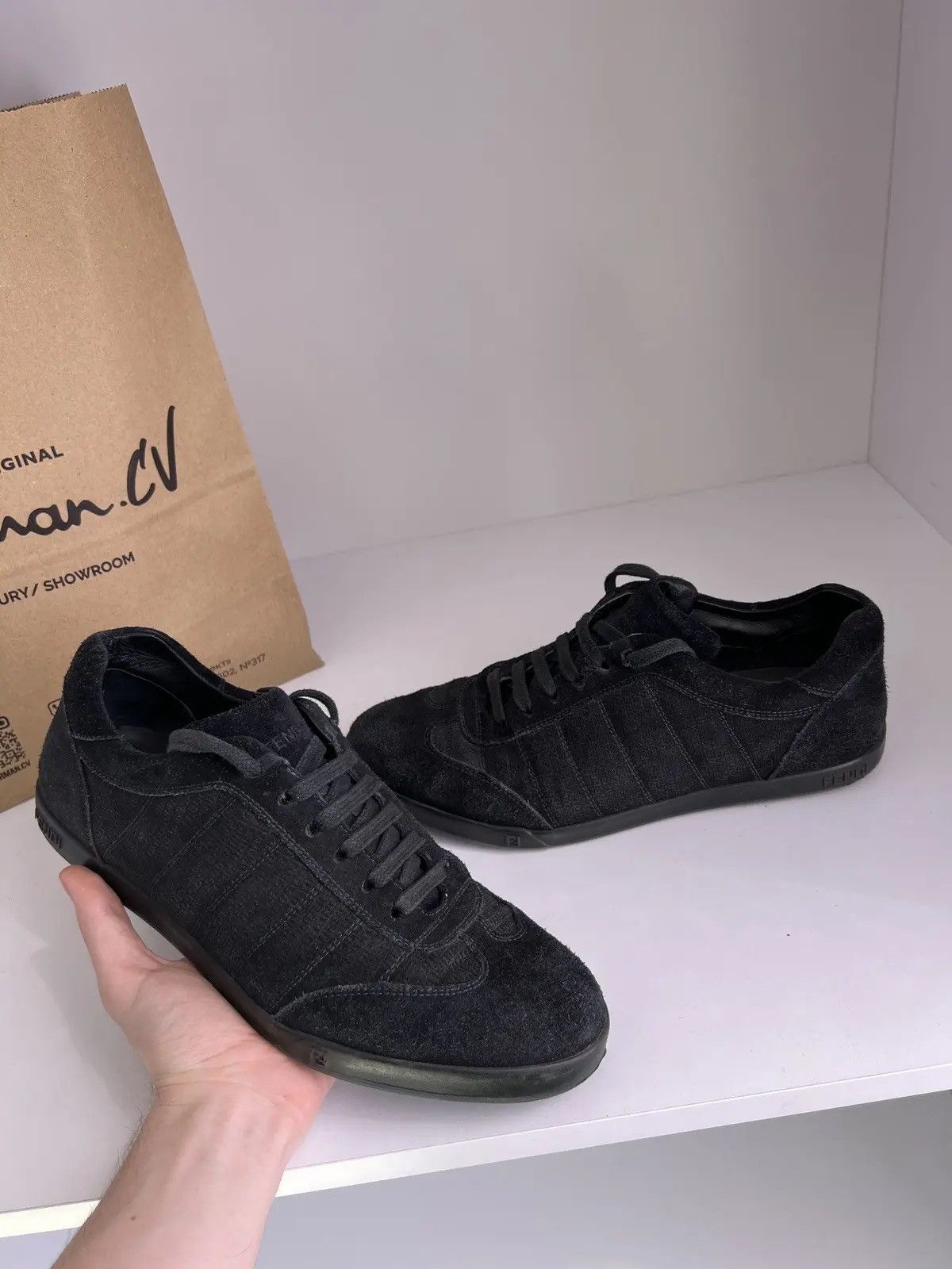 Designer × Fendi × Vintage Vintage Fendi Luxury Sneakers Size US 8 / EU 41 - 13 Thumbnail