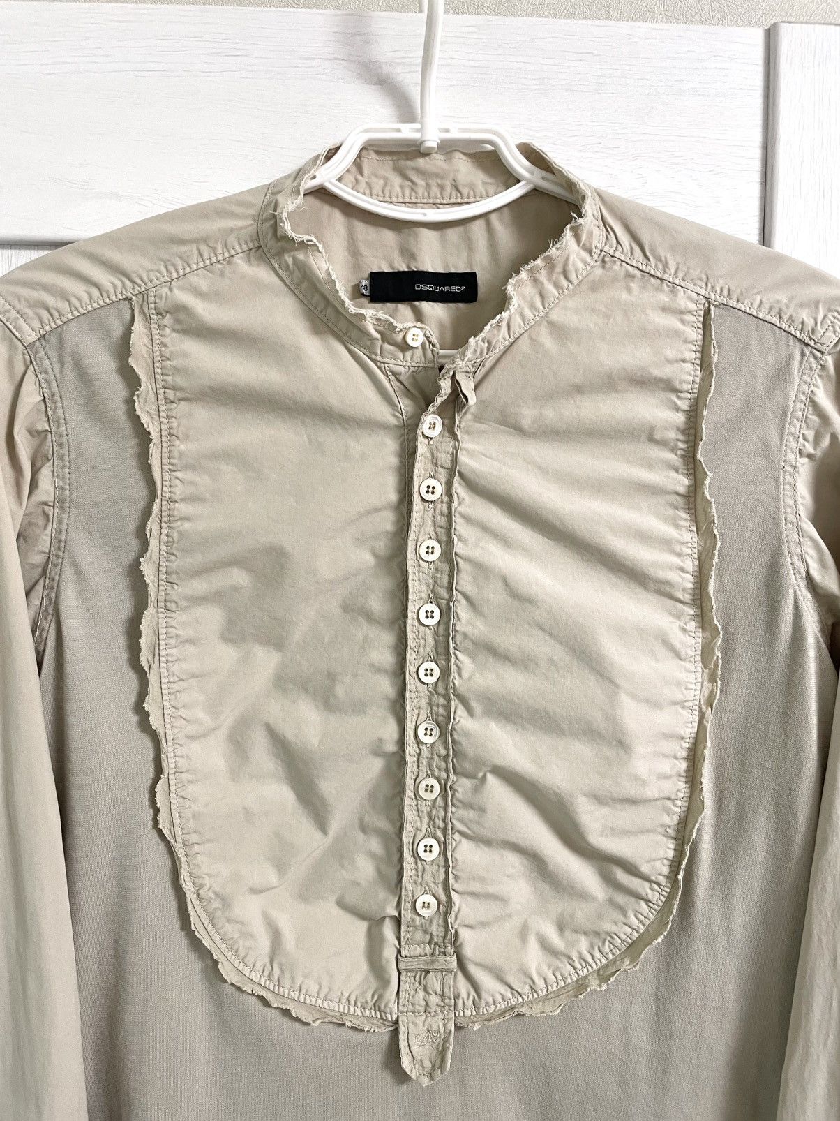 Dsquared2 Archive 00s Dsquared2 Vintage Bib Front Button LS Shirt Size US M / EU 48-50 / 2 - 3 Thumbnail