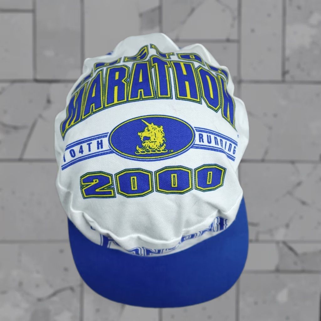 Vintage VINTAGE Boston Marathon Hat 2000 Ronzoni Painters Cap Mens One Size White NEW Size ONE SIZE - 1 Thumbnail