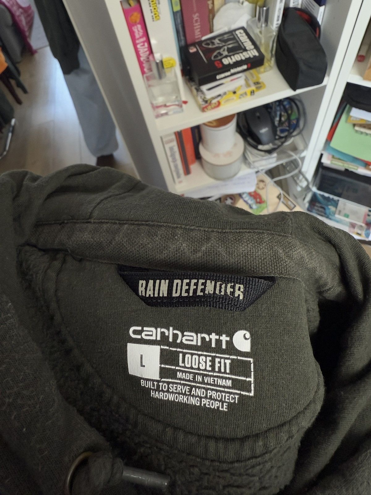Carhartt × Vintage Vintage Carhartt rain defender teddy lined hoodie L skate y2k Size US L / EU 52-54 / 3 - 5 Thumbnail