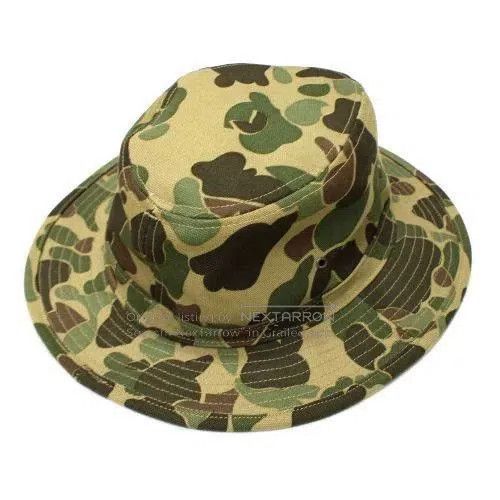 Freewheelers camo pattern wide-brim bucket hat. Size ONE SIZE - 6 Thumbnail