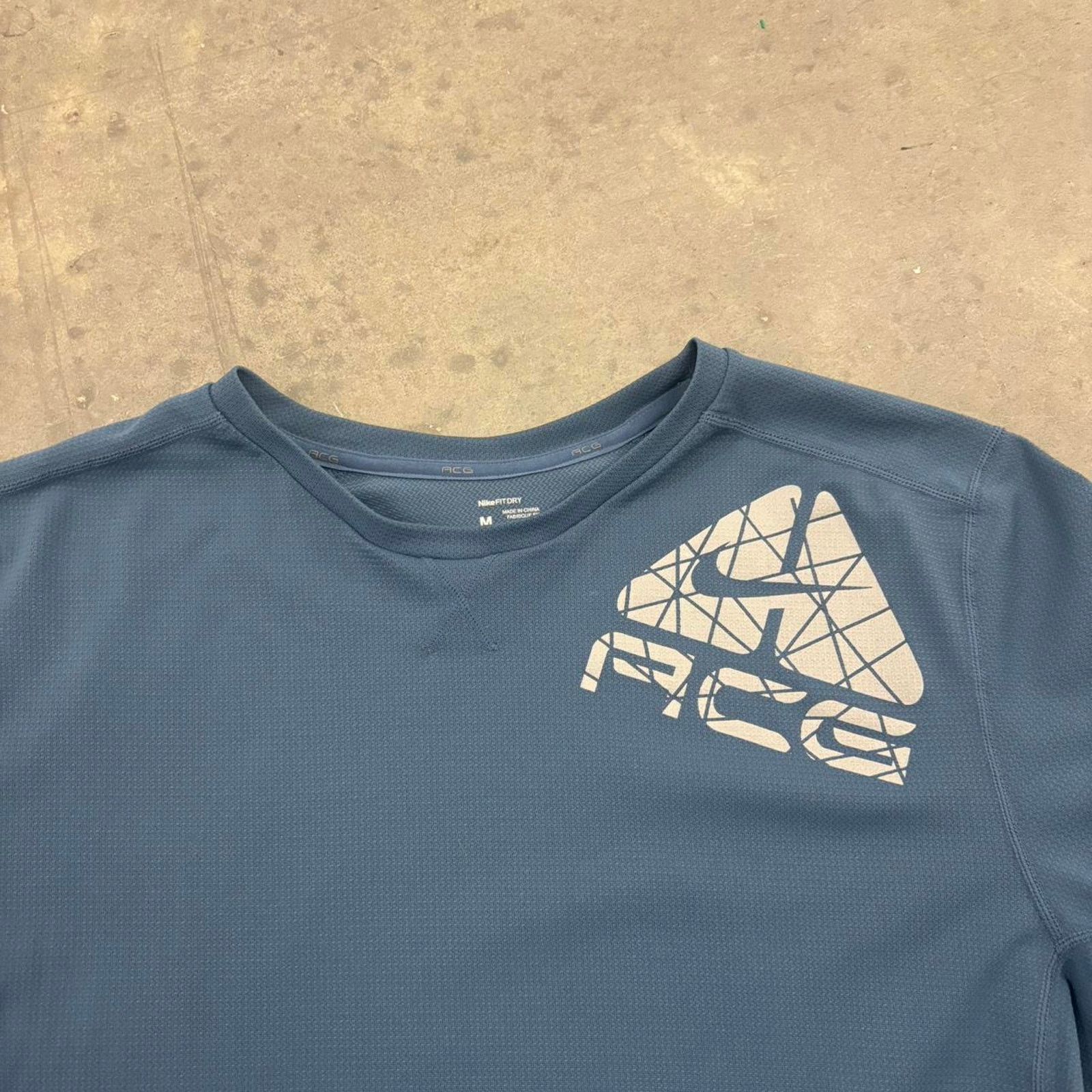 Nike ACG Nike ACG Blue Dry Fit Shirt Size US M / EU 48-50 / 2 - 2 Thumbnail