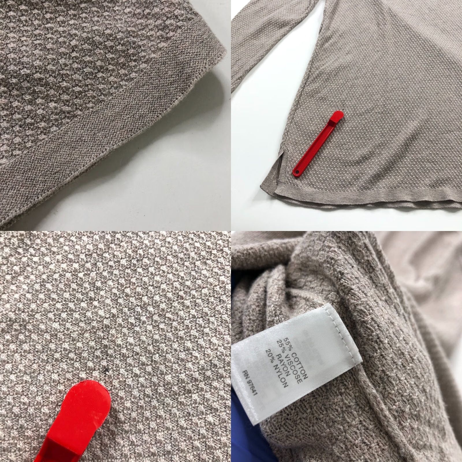 J. Jill J. Jill L Women's Knit Boat Neck Pullover Lightweight Sweater Tan Oatmeal Shirt/Top Size L / US 10 / IT 46 - 8 Thumbnail