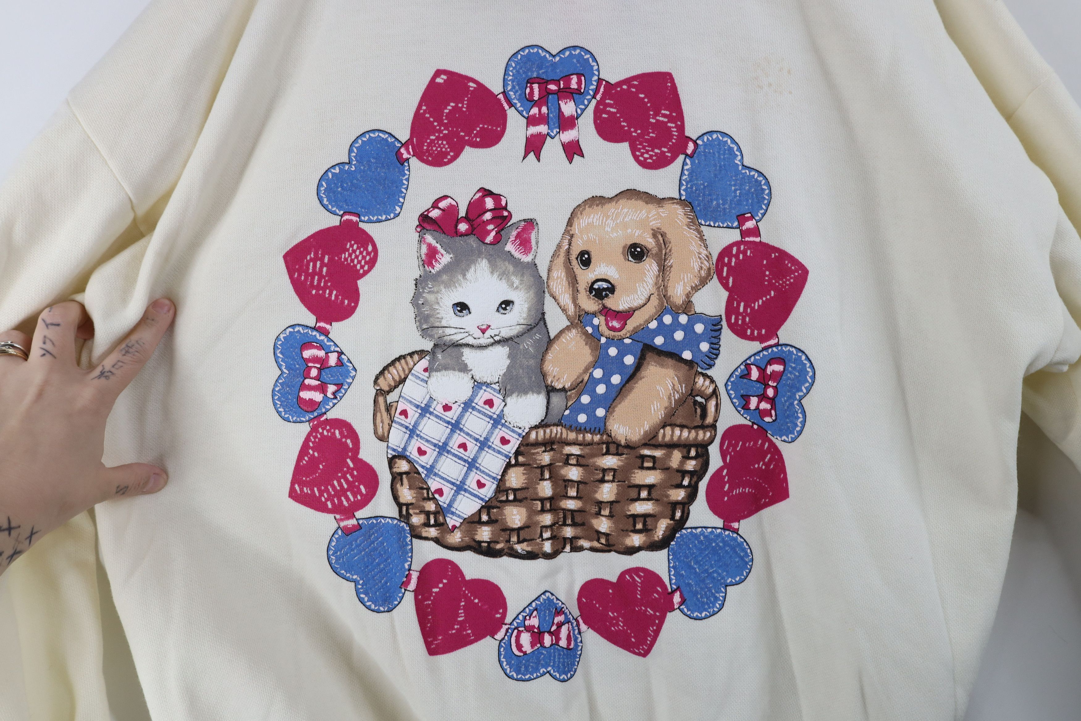 Vintage Deadstock Vintage 90s Streetwear Puppy Turtleneck Sweatshirt Size XL / US 12-14 / IT 48-50 - 8 Thumbnail