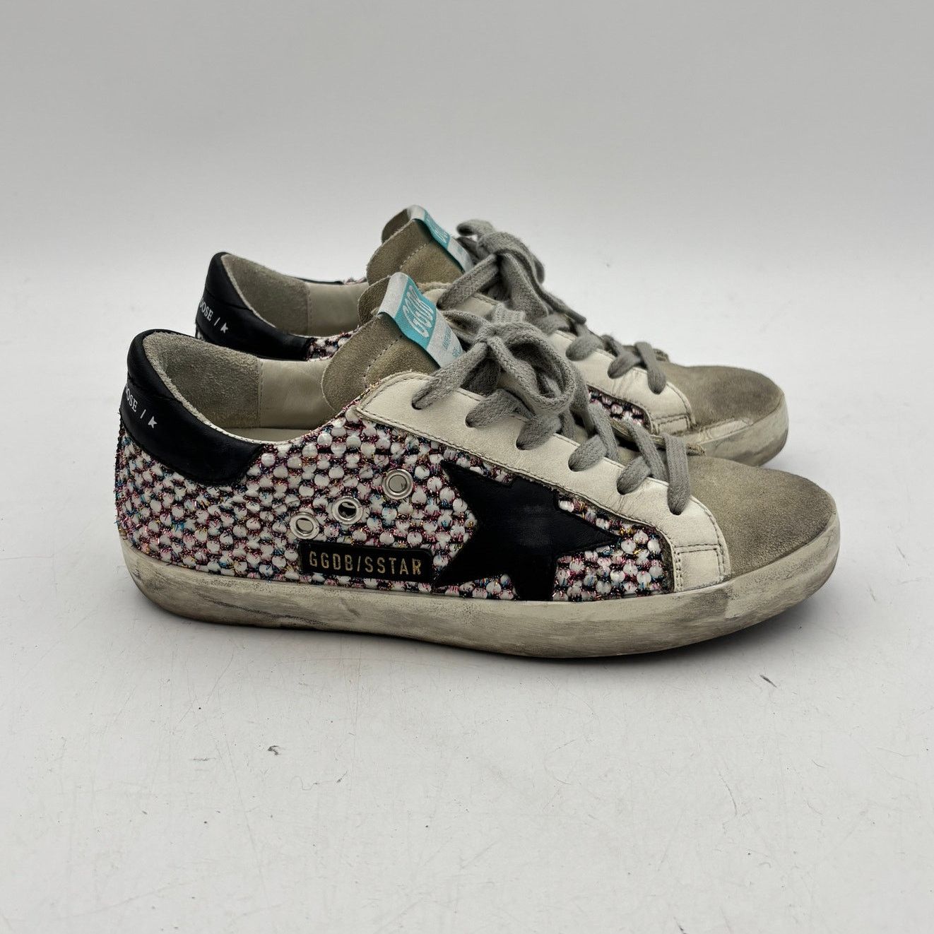Golden Goose Golden Goose Superstar Metallic Tweed Shoes Women's 35 US 5 Size US 5 / IT 35 - 3 Thumbnail