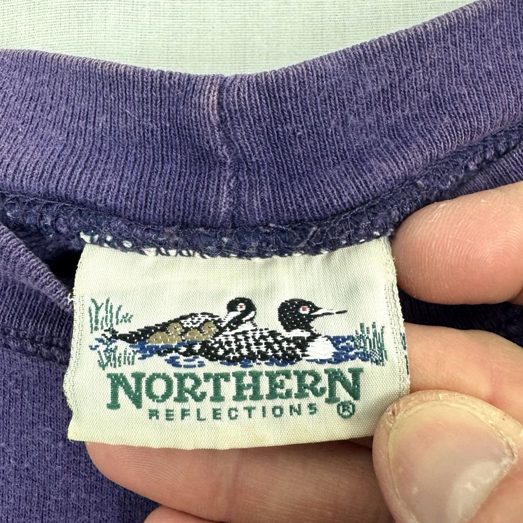 Northern Reflections VINTAGE Northern Reflections Sweatshirt Dog 90s Purple Adult Large Crew Neck Pullover Mens Nature Animals ADD? Size US L / EU 52-54 / 3 - 5 Thumbnail