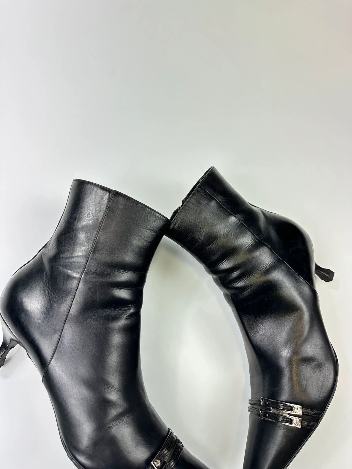 Dior Dior John Galliano Black Leather High Heels Boots Size US 10 / IT 40 - 6 Thumbnail