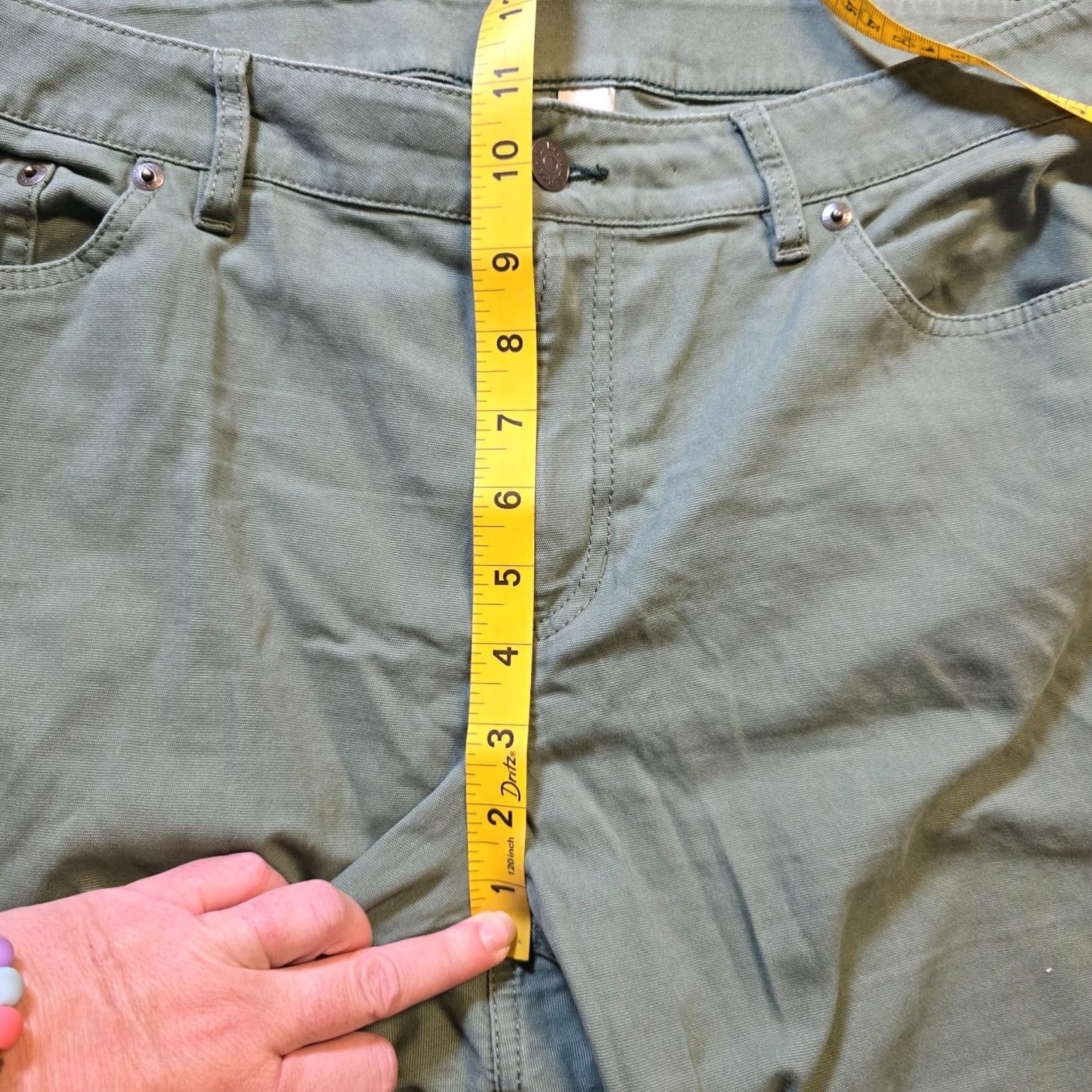 Vintage L.L. Bean Pants Women Size 14 Green Straight Leg Casual Size 36" / US 14 / IT 50 - 7 Thumbnail