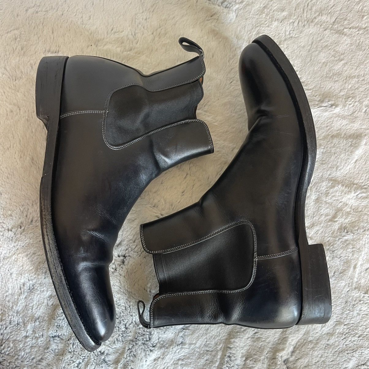 Santoni Santoni Black Leather Men's Detoxify Chelsea Boots size 9.5 Size US 9.5 / EU 42-43 - 6 Thumbnail