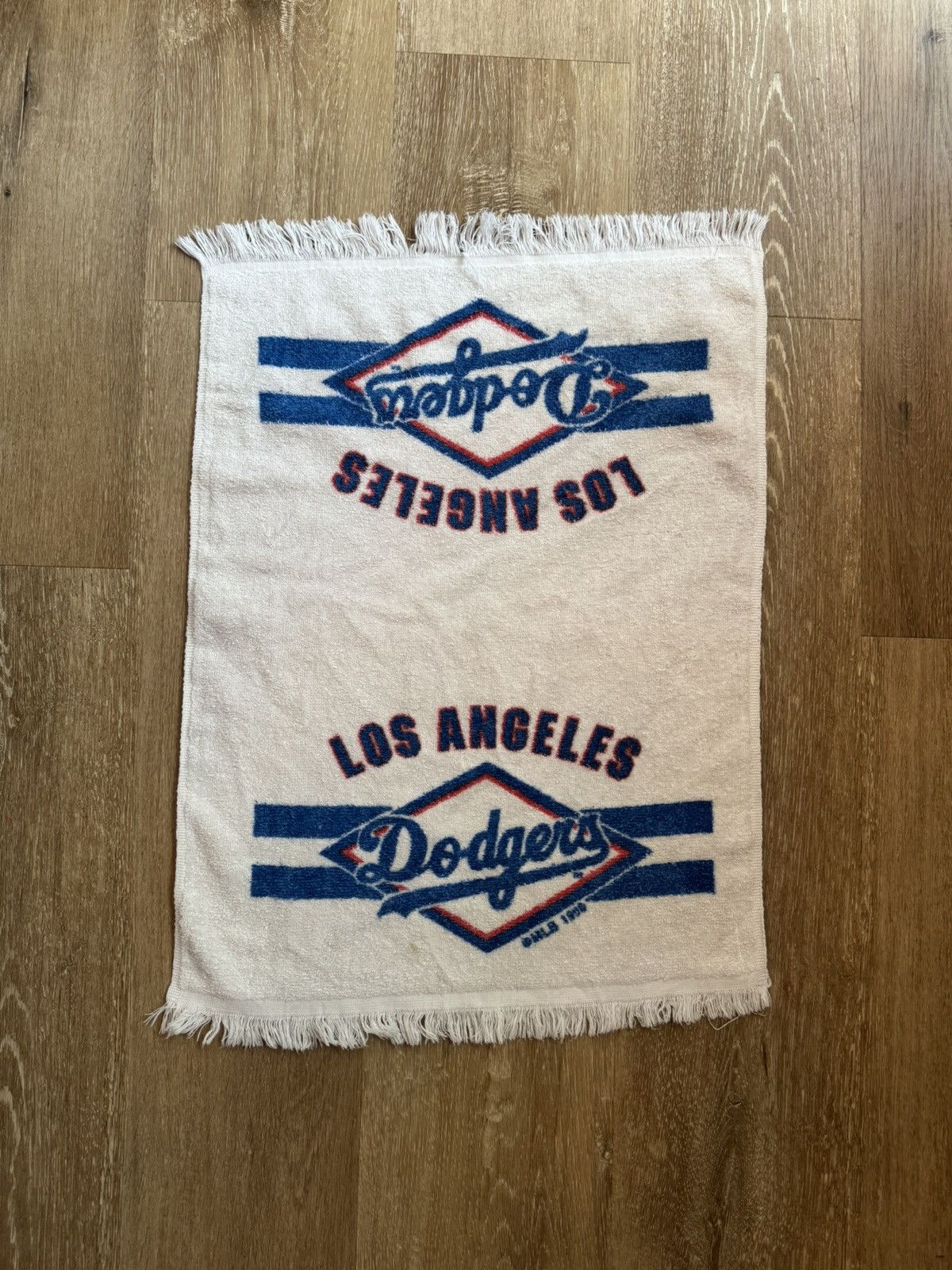 MLB 1985 Vintage Los Angeles Dodgers Fan Sweat Towel Size ONE SIZE - 5 Thumbnail